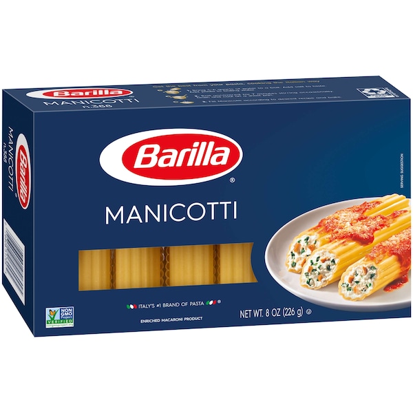 Barilla Medium Manicotti Pasta 8 Oz., PK12